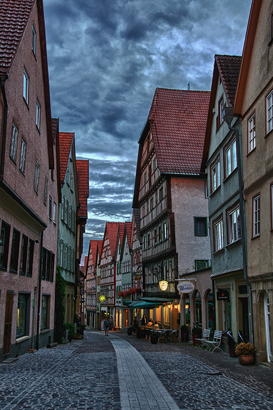 Dusk in Bad Wimpfen, Germany